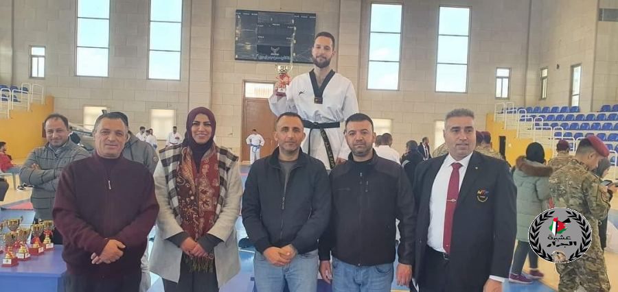 مبارك ابن العم/ خالد علي خالد جرار الحصول على الذهبية في بطولة الجامعات الفلسطينية