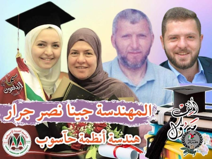 نهنئ بنت العم جـينـآ نصر جـرآر بمناسبة التخرج 