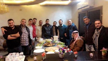 شباب العائله بمنزل أبناء المرحوم اسامه جرار ابو هادي 