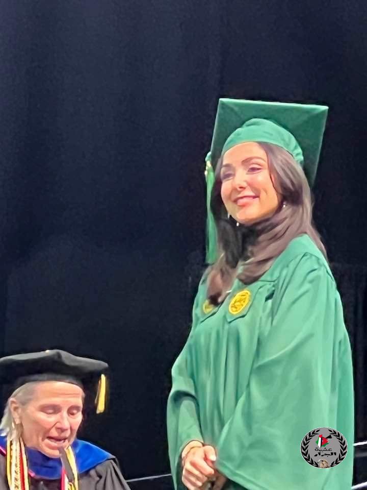 نهنئ بنت العم ترتيل بشار غازي جرار بمناسبة تخرجها من امريكا 